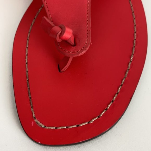 J.Crew 8 Poppy Pink Playa Thong Sandals - Picture 12 of 16